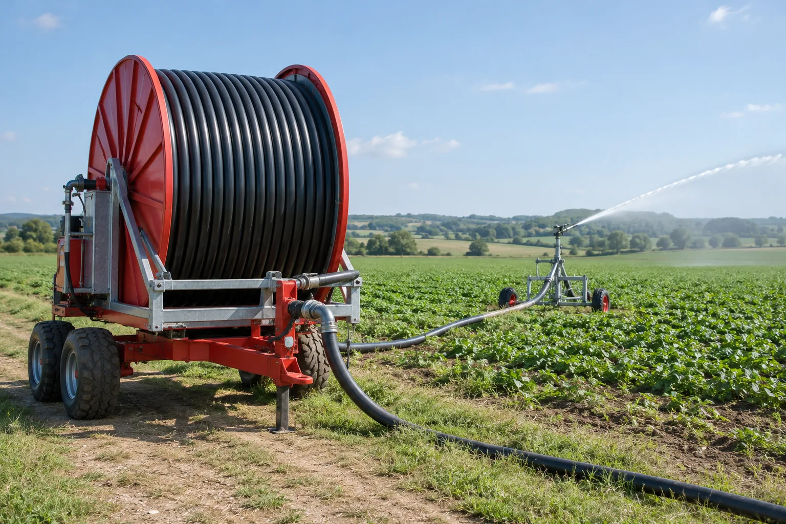 Illustration : Enrouleur d’irrigation : choisir un modèle adapté à votre parcelle