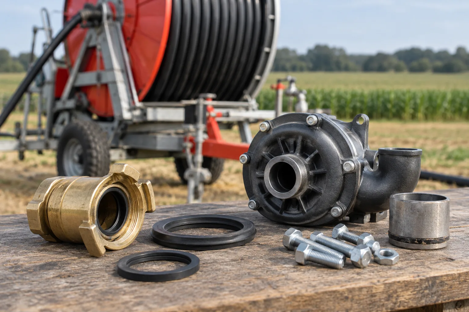 Illustration : Comment trouver une pièce pour un enrouleur d’irrigation ?